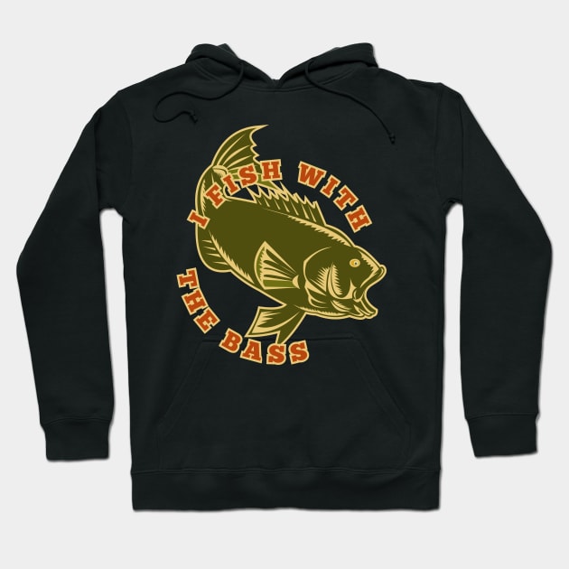 Fish With The Bass Hoodie by SpiceTree